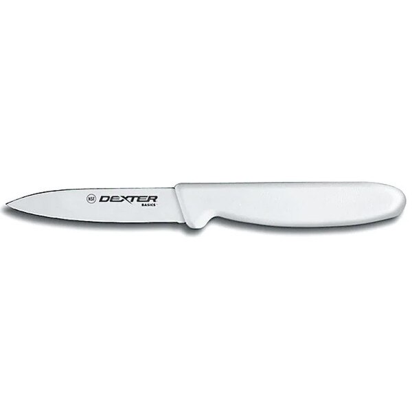 31/8" Tapered Paring Knife White Handle V057 Amerisan LLC